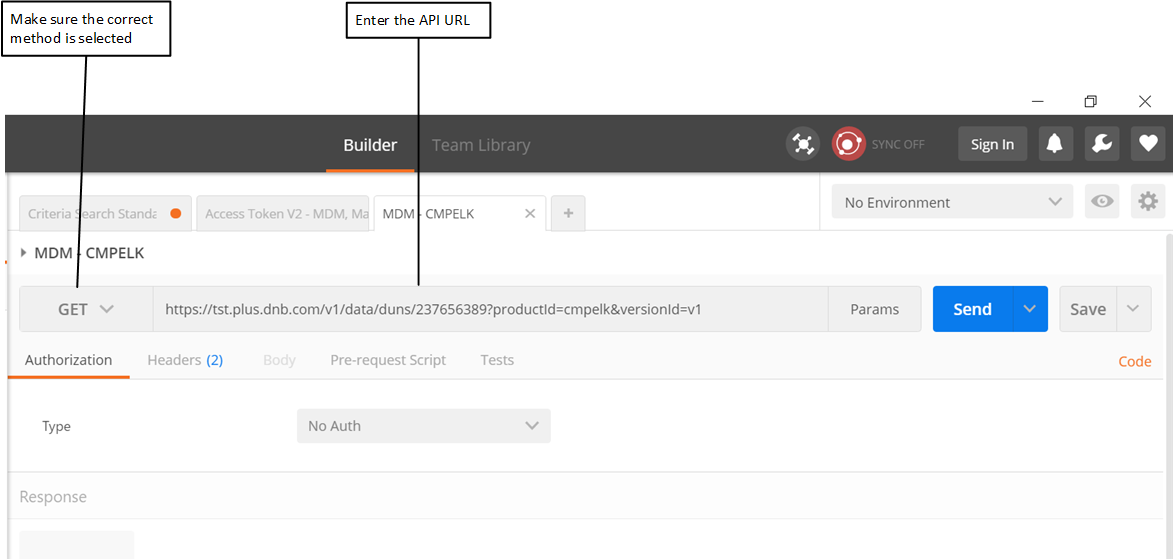 Data API Request