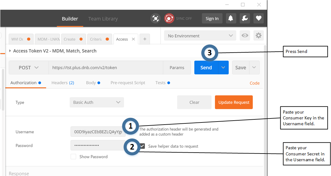 Generate Access Token Request